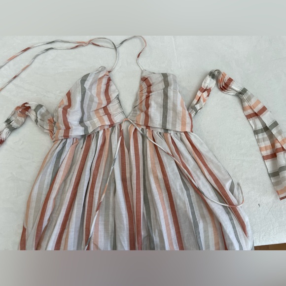 TOV Gathered Striped Maxi Dress - Picture 5 of 6